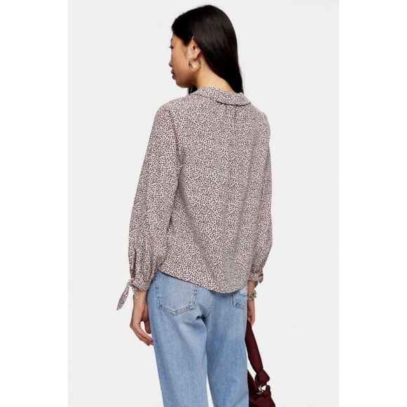 Topshop PRINT TIE SLEEVE TOP ❤️IN STORES❤️ - Picture 3 of 3